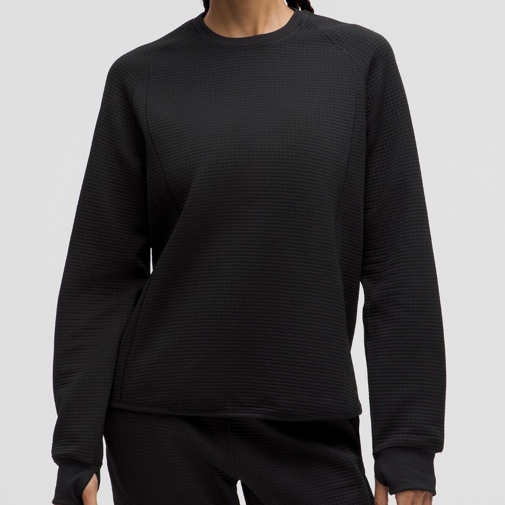 Brand new Lulu Waffle-Knit Crew Neck Sweatshirt